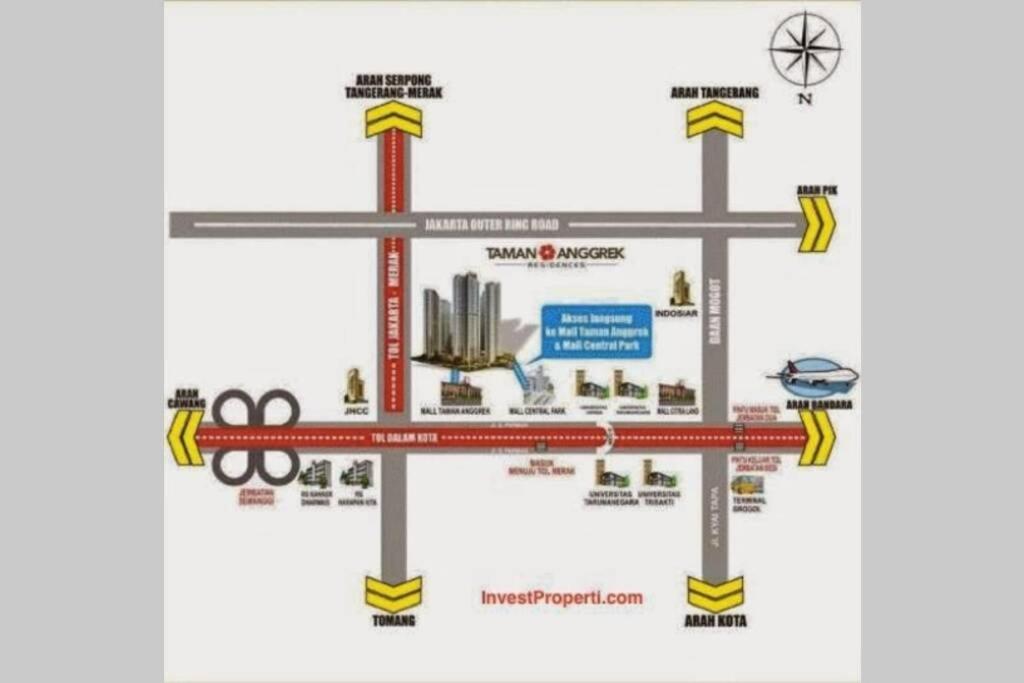 Homy 2 Bedroom Apartment Near Shopping Malls Jakarta Extérieur photo